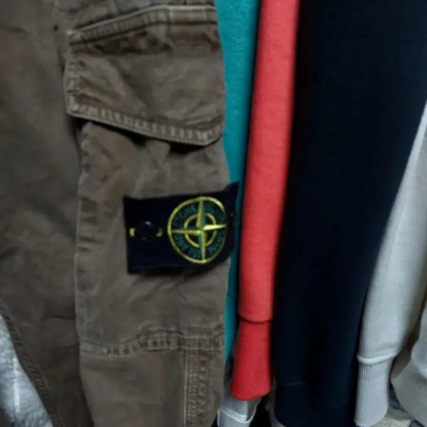 [BUNJANG] Stone Island Brown Double Cargo Pants W30 / 스톤아일랜드 브라운 더블 카고 바지 w30 백화점판