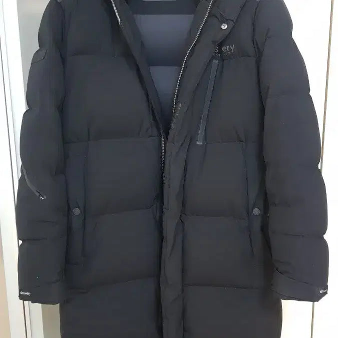 [BUNJANG] Discovery Lester Long Padding Black Size 95 / 디스커버리 레스터 롱패딩 블랙 백화점 모델