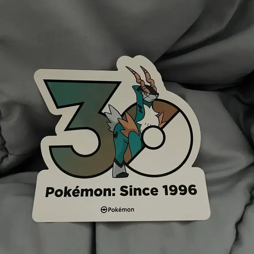 [BUNJANG] Pokemon 30th Anniversary Cobalion Sticker / 포켓몬 30주년 기념 스티커 코바르온