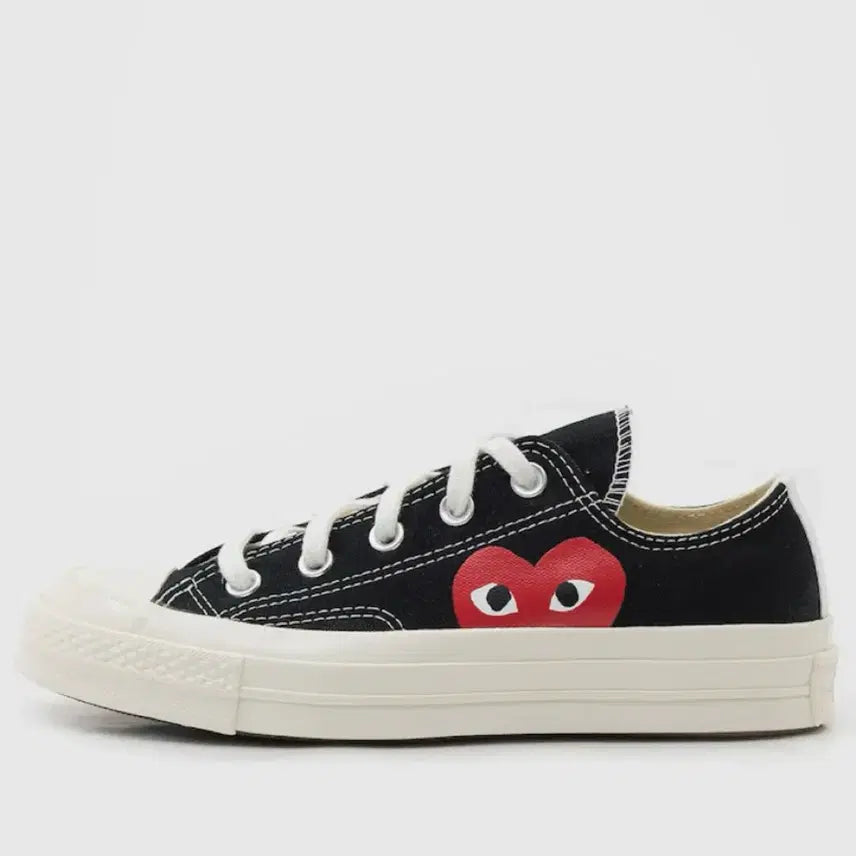 [BUNJANG] Converse x Comme des Garçons Black Low Top Sneakers / 컨버스 꼼데가르송 블랙 로우 스니커즈