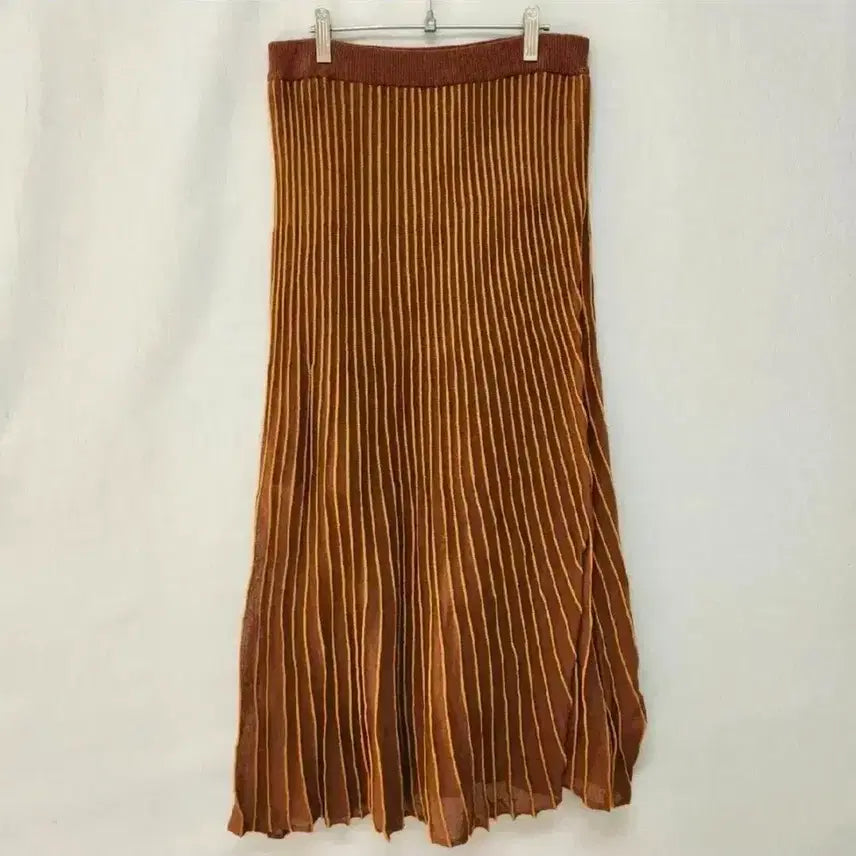 [BUNJANG] SJSJ Wool Blended Stripe Skirt / SJSJ 울 블렌디드  스트라이프 스커트 프리사이즈