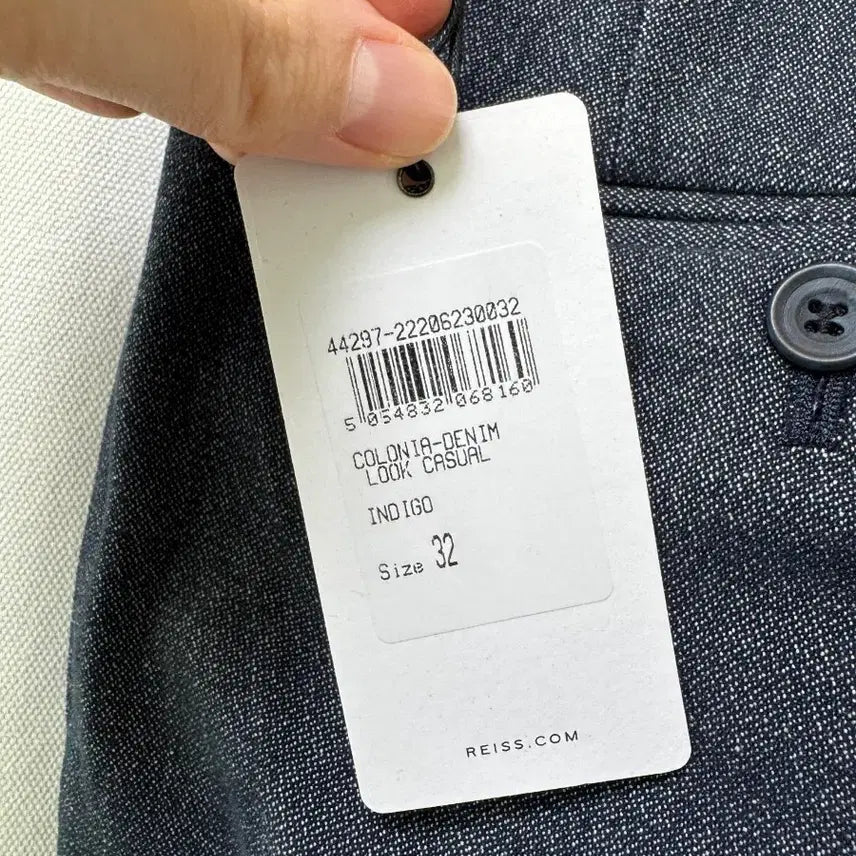 [BUNJANG] REISS Navy Cotton Pants Size 32 / REISS 리스 네이비 코튼 팬츠 32