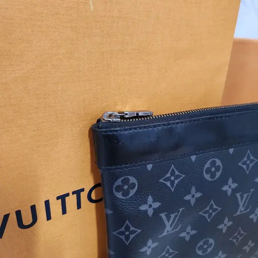 [BUNJANG] Louis Vuitton Pochette Monogram Clutch Bag Black / 루이비통 포쉐트 모노그램 클러치 블랙