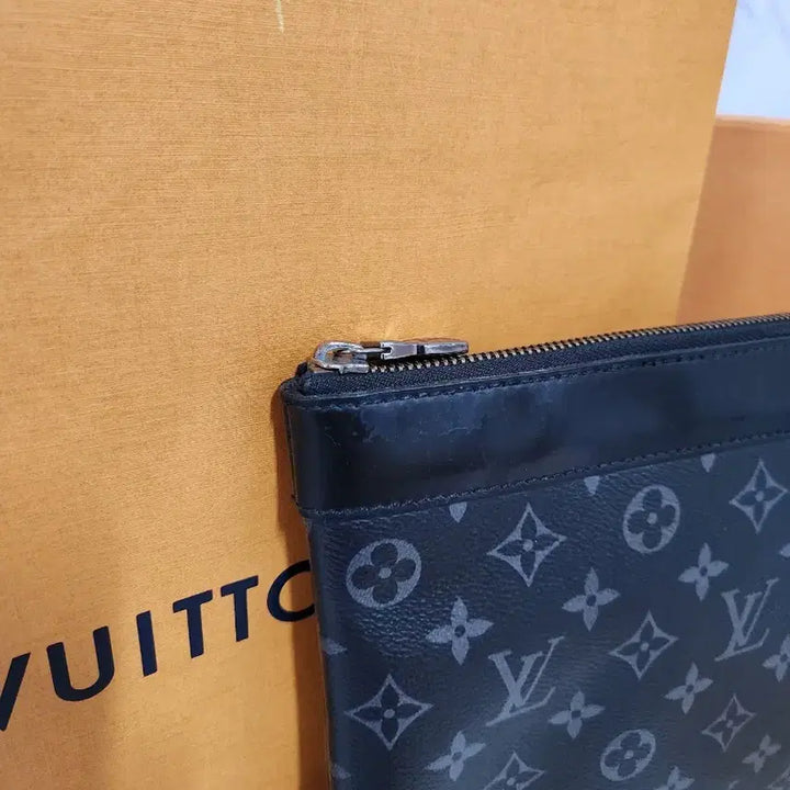 [BUNJANG] Louis Vuitton Pochette Monogram Clutch Bag Black / 루이비통 포쉐트 모노그램 클러치 블랙