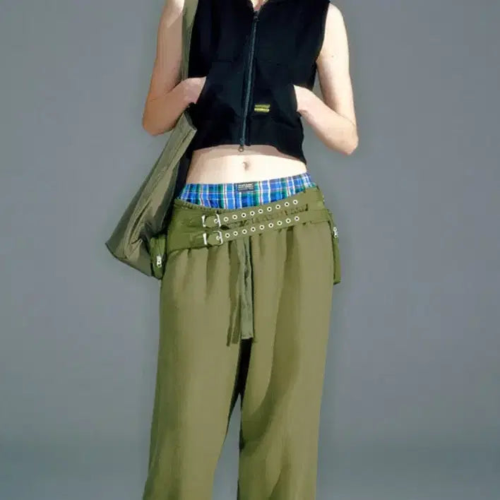 [BUNJANG] Bacont Archive Jogger Pants Khaki S / 베이컨트아카이브 조거팬츠 카키 S