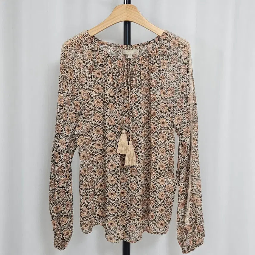 [BUNJANG] Vanessa Bruno Athe Sheer Pattern Blouse / 바네사브루노아떼 시스루 패턴블라우스