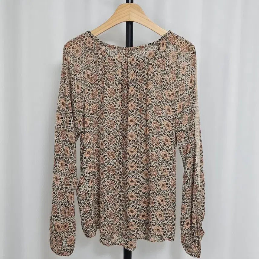 [BUNJANG] Vanessa Bruno Athe Sheer Pattern Blouse / 바네사브루노아떼 시스루 패턴블라우스