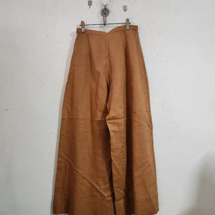 [BUNJANG] Brown Linen Wide Pants Size 26 / 브라운 린넨 와이드 팬츠26