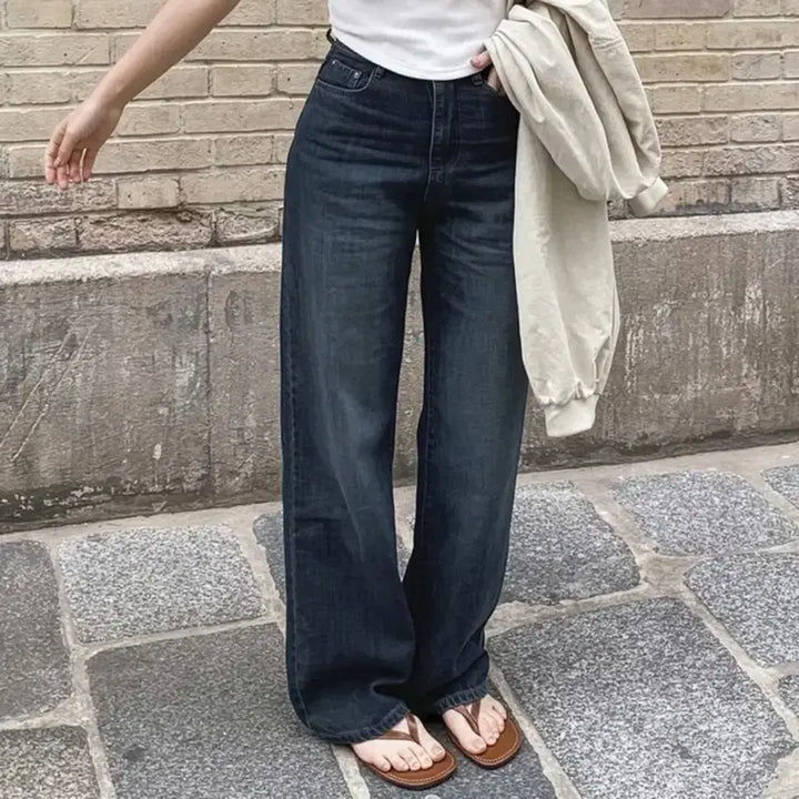 [BUNJANG] Slowand Today Summer Light Denim Pants Indigo M / [No.1썸머데님/슬로우앤드] 투데이 썸머라이트 데님팬츠 진청M