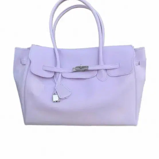 [BUNJANG] Sky Blue Jelly Tote Bag / 핑크/파스텔퍼플/스카이블루 젤리 토트백