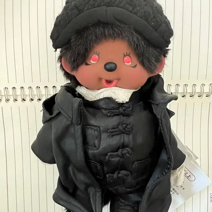 [BUNJANG] Sans Stick Collaboration Black Monchhichi Doll / 산타스틱 콜라보 흑인 몬치치 레어