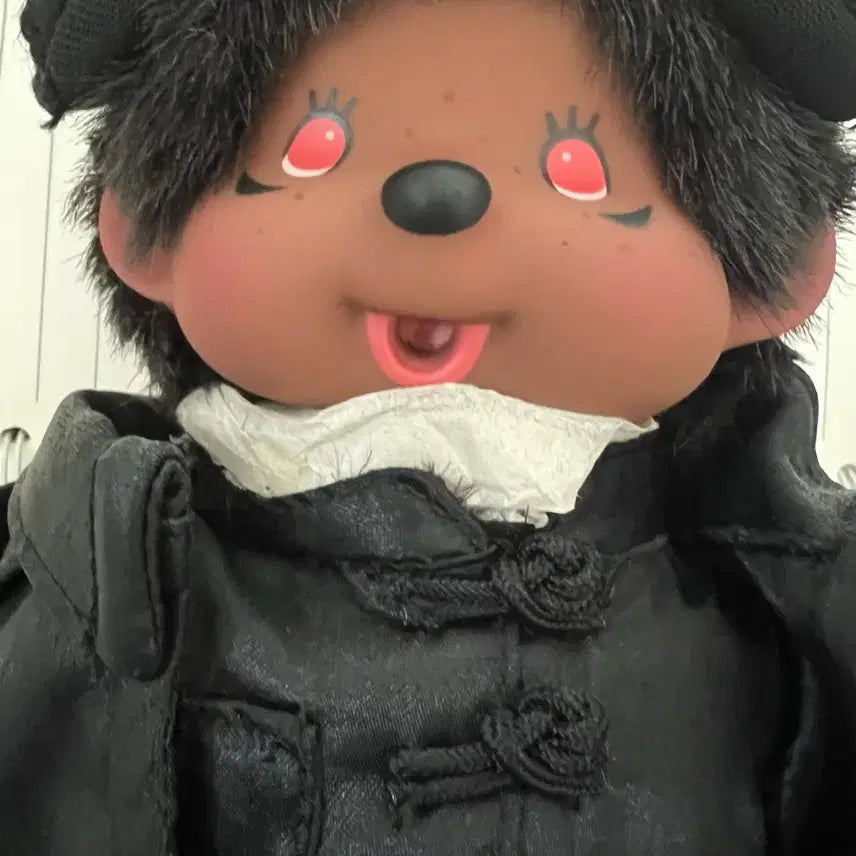 [BUNJANG] Sans Stick Collaboration Black Monchhichi Doll / 산타스틱 콜라보 흑인 몬치치 레어