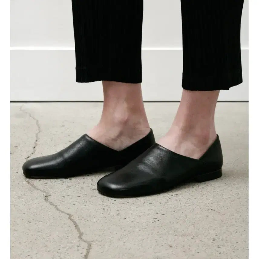 [BUNJANG] Lemaire Leather Slide Slippers / 르메르 슬리퍼 블랙 40
