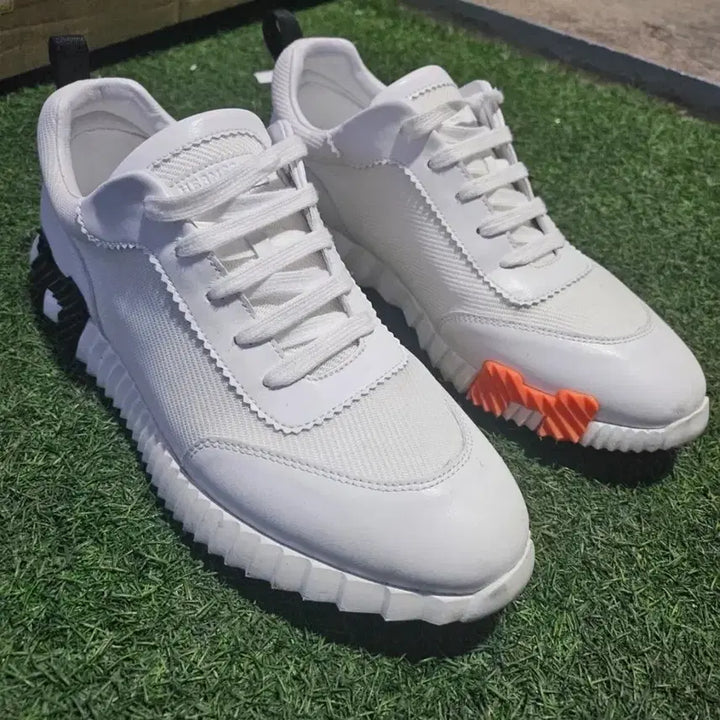 [BUNJANG] Hermes Bouncing Sneakers Black and Orange Size 43 / 에르메스 바운싱 스니커즈 43