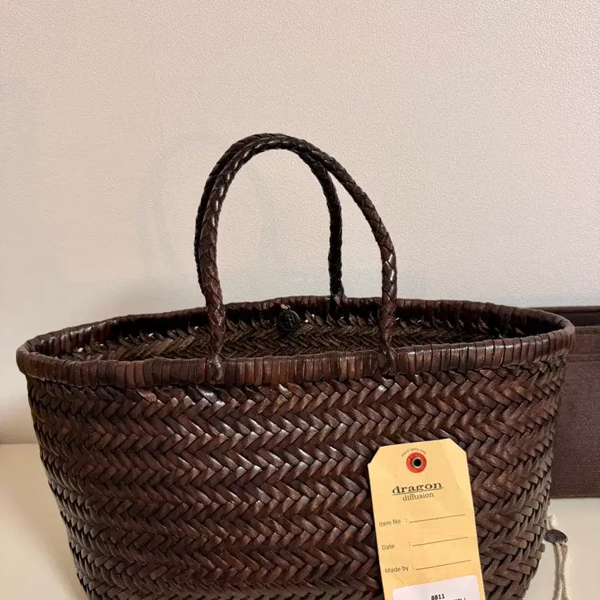 [BUNJANG] Dragon Diffusion Triple Jump Small Dark Brown Tote Bag / 드래곤 디퓨전 트리플 점프 스몰 다크브라운 토트백