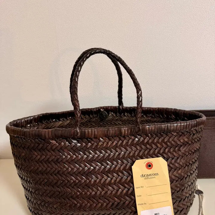 [BUNJANG] Dragon Diffusion Triple Jump Small Dark Brown Tote Bag / 드래곤 디퓨전 트리플 점프 스몰 다크브라운 토트백