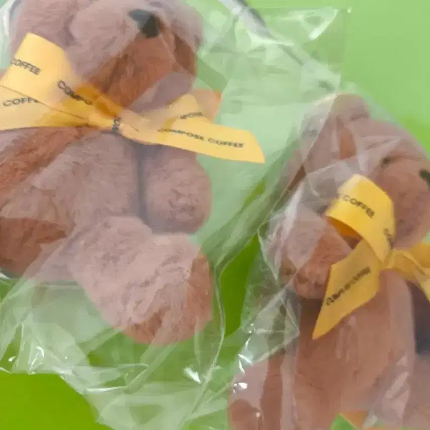 [BUNJANG] Compose Coffee Bear Plush Keychain / 컴포즈커피 키링 12000 곰인형