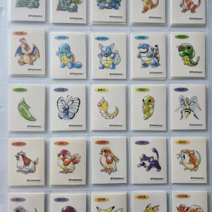 [BUNJANG] Pokemon 30th Anniversary Artwork Special Full Set Sticker Collection / 포켓몬  시즌5  30주년 아트워크 띠부씰 아트웍 스페셜 전종판매