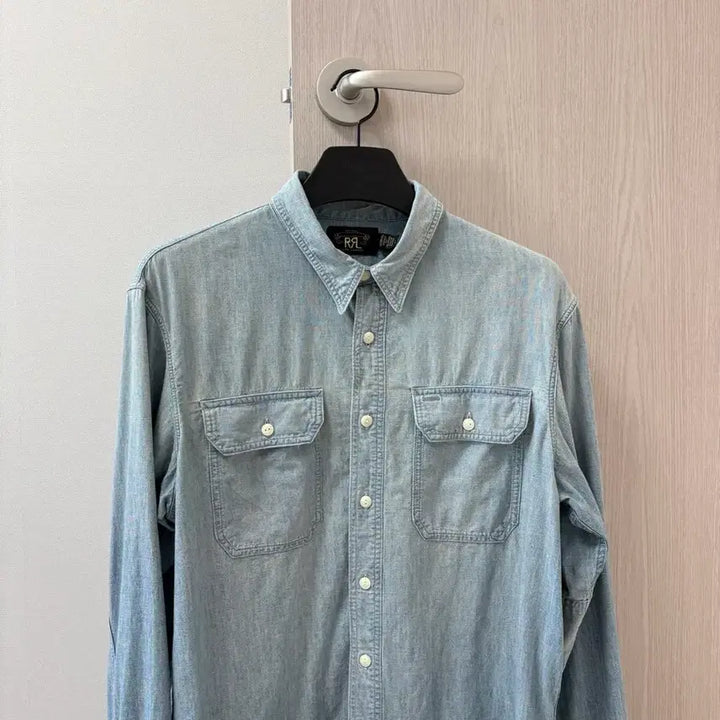 [BUNJANG] RRL Indigo Chambray Workshirt / RRL 인디고 샴브레이 워크셔츠 L사이즈