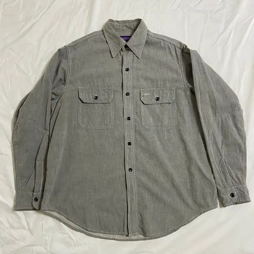 [BUNJANG] Nepenthes Grey Work Shirt / Nepenthes 네펜데스 그레이 워크 셔츠