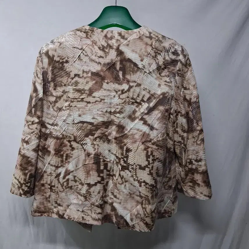 [BUNJANG] Travelers Collection Brown Pattern Jacket (Size 88) / 트래블러스 컬렉션 브라운 패턴 자켓88