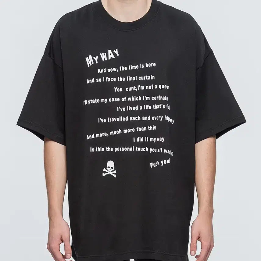 [BUNJANG] Mastermind Japan My Way Oversized T-Shirt / 마스터마인드  My Way 오버사이즈 티셔츠