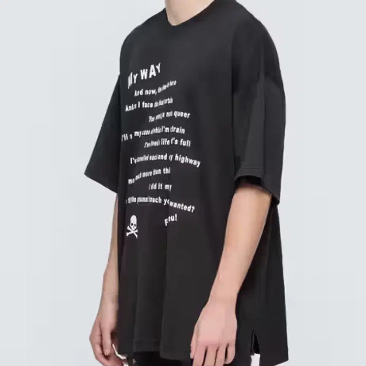 [BUNJANG] Mastermind Japan My Way Oversized T-Shirt / 마스터마인드  My Way 오버사이즈 티셔츠