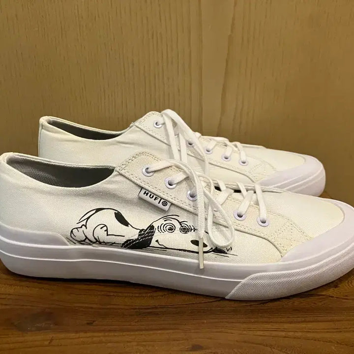 [BUNJANG] HUF x Peanuts Snoopy Collaboration Canvas Low Sneakers / HUF 허프 x 피너츠 스누피 협업 캔버스 로우 스니커즈 280