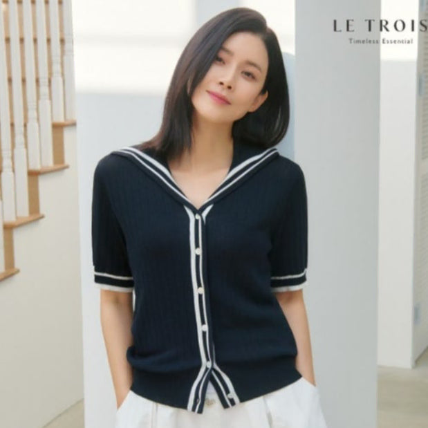 [BUNJANG] Letua Short Sleeve Cardigan Size 55 / 르투아 반팔 가디건 55사이즈