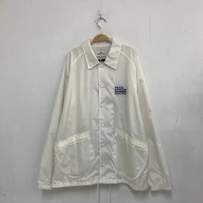 [BUNJANG] New Balance x Thisisneverthat Coach Jacket White / 뉴발란스 디스이즈네버댓 코치 자켓 화이트 새상품