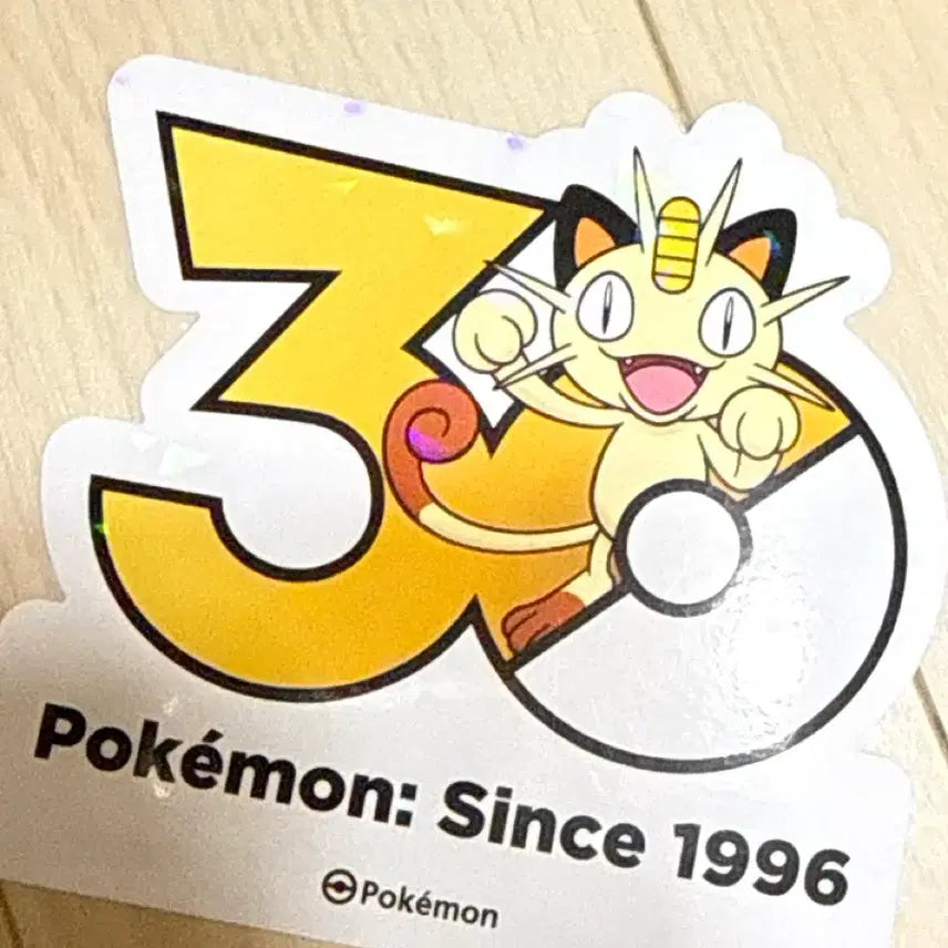 [SOLD OUT] 포켓몬 30주년 스티커 나옹