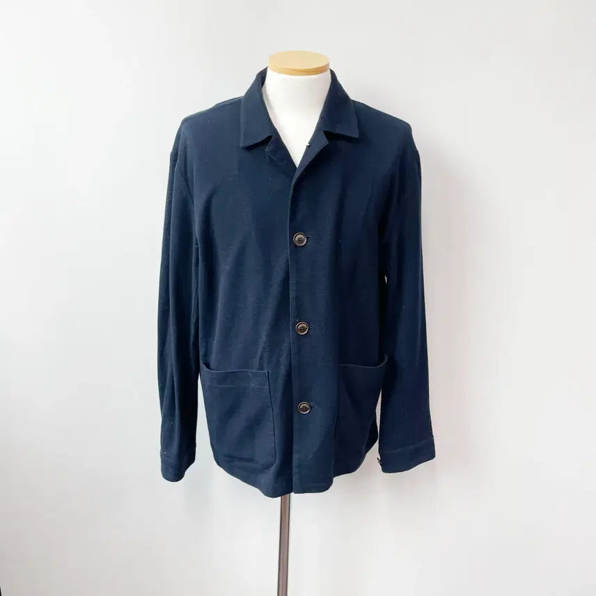 [BUNJANG] Henry Cotton 2022 Navy Jersey Jacket Size 100 / 헨리코튼 2022 네이비 져지자켓 100 진스센스