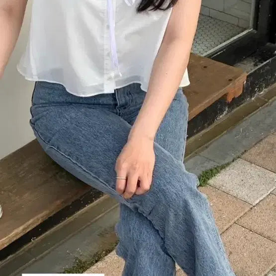 [BUNJANG] La Fleur Dove Denim M / 라플리에 도브 데님 m