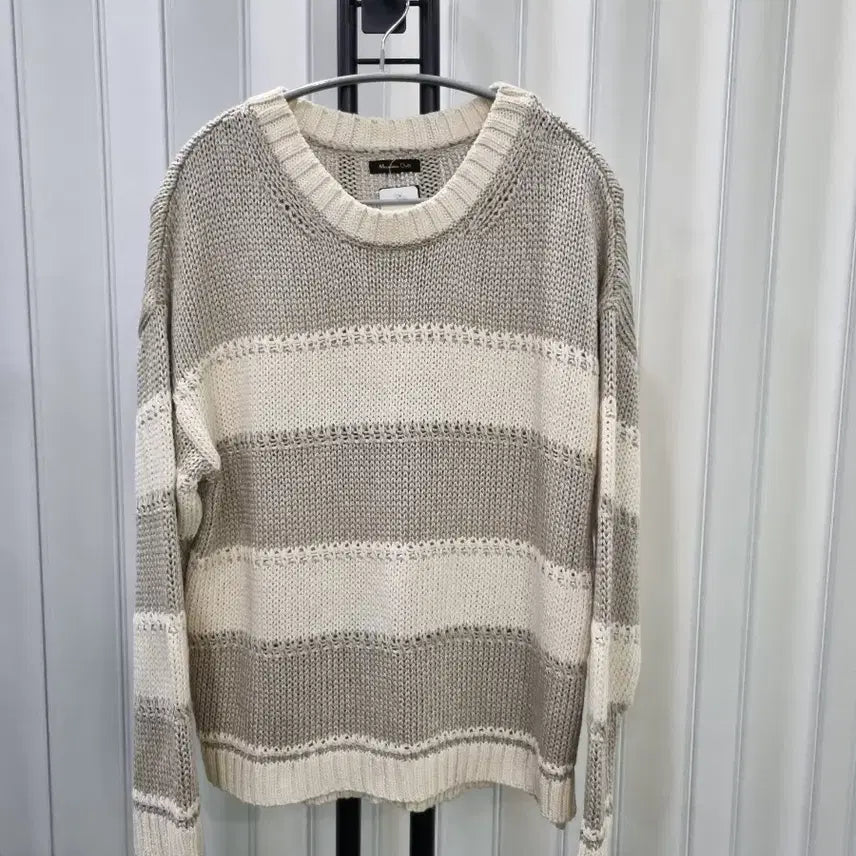 [BUNJANG] Massimo Dutti Striped Knit Long Sleeve / 마시모두띠  스트라이프 니트 긴팔