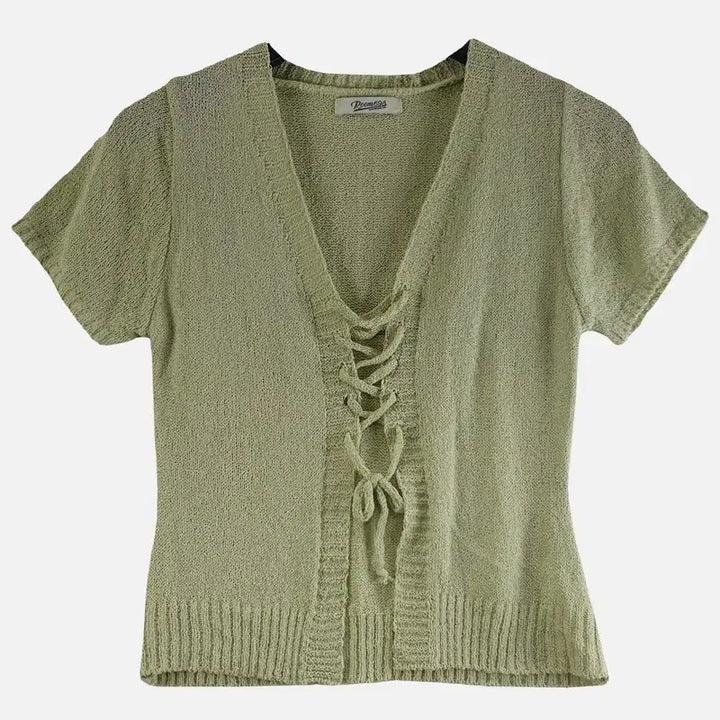 [BUNJANG] Light Green Cardigan FREE / 라이트 그린 여자 가디건 FREE M9653