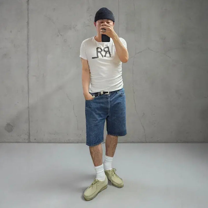 [BUNJANG] RRL Ralph Lauren Logo T-Shirt / RRL 더블알엘 반팔티 M0392