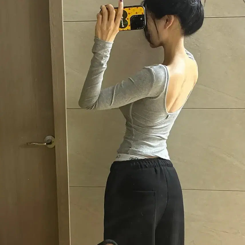 [BUNJANG] Miomarone Basic Fit T-Shirt with Built-in Bra / 미오마로네 캡내장 베이직 안정핏 티셔츠