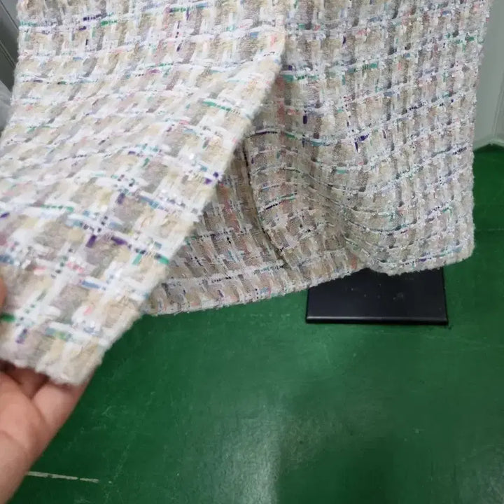 [BUNJANG] Tweed Sleeveless Maxi Dress / 데일리룩 트위드 슬리브리스 원피스