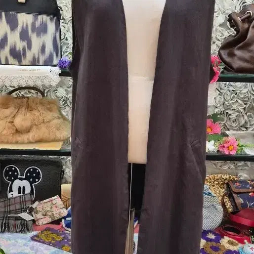 [BUNJANG] LEPSIM Linen Blend Long Vest / LEPSIM 마 혼방 롱조끼 55 66 77 프리사이즈