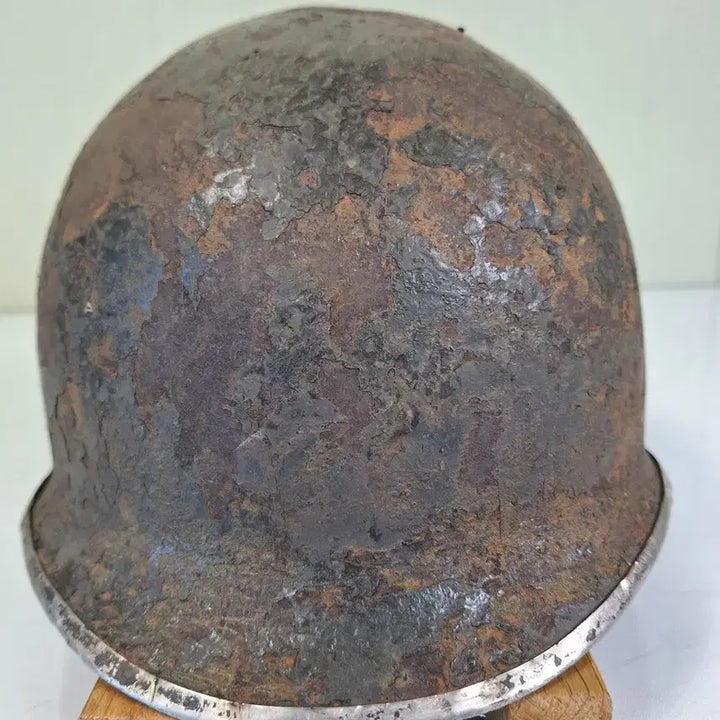 [BUNJANG] Antique Korean Army Cast Iron Helmet / 근대사 수집 자료 옛날 육군 무쇠 철모 8