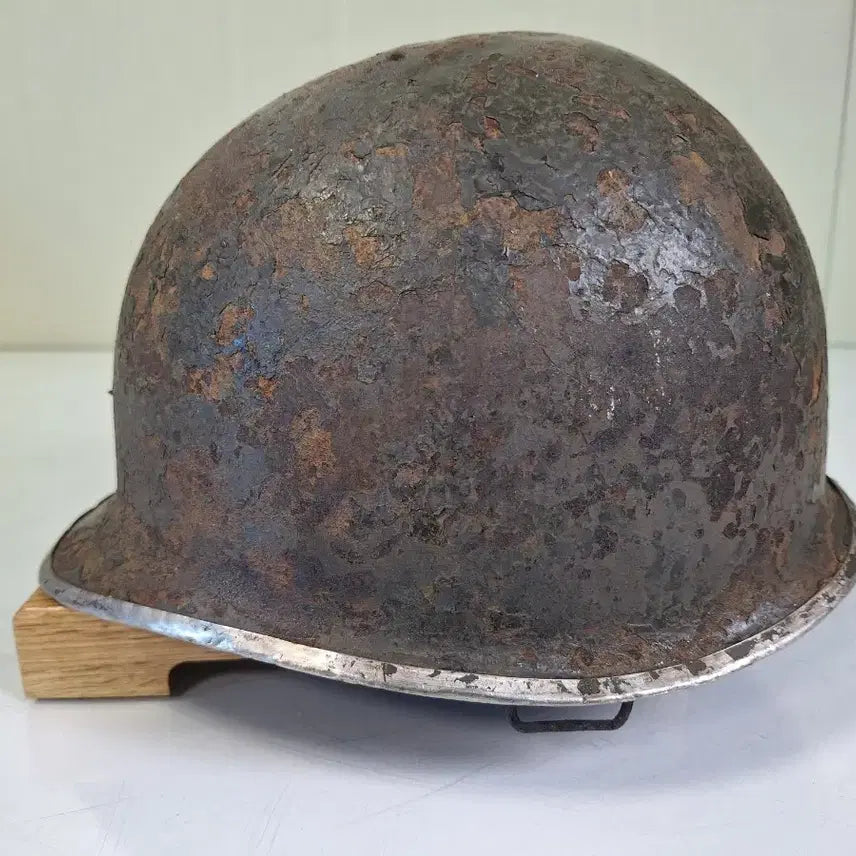 [BUNJANG] Antique Korean Army Cast Iron Helmet / 근대사 수집 자료 옛날 육군 무쇠 철모 8