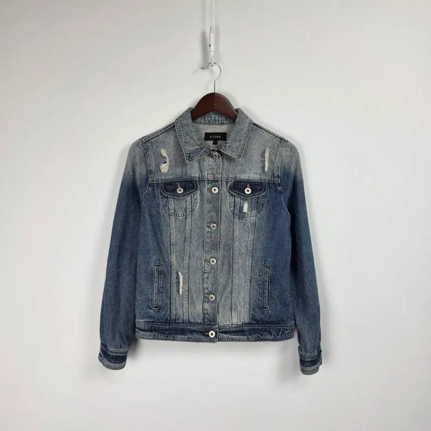 [BUNJANG] Clizy Washed Denim Jacket (Women&