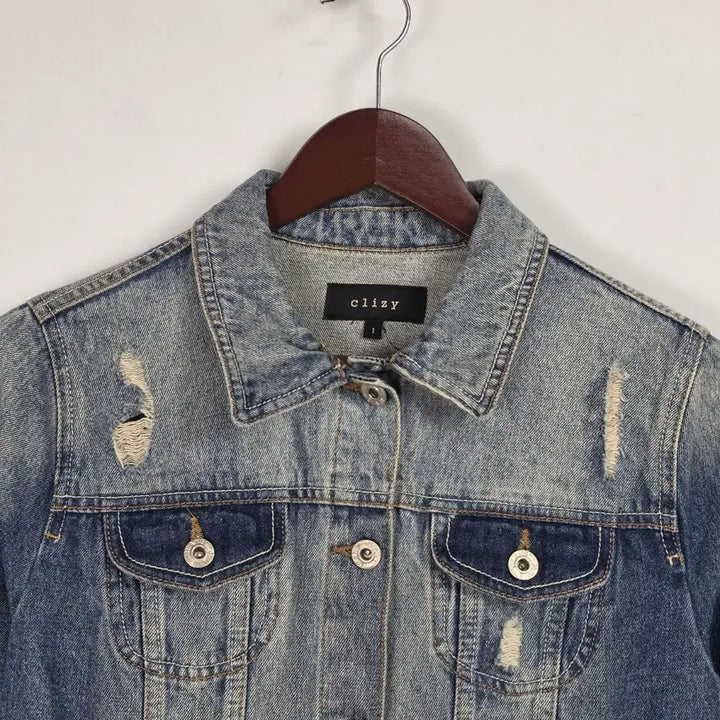 [BUNJANG] Clizy Washed Denim Jacket (Women&