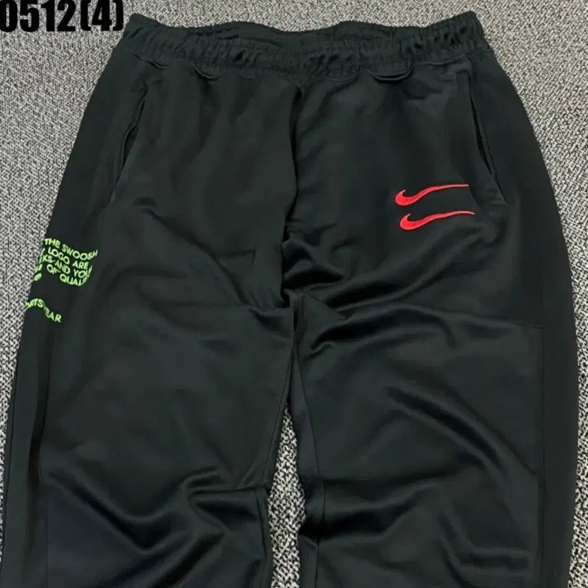 [BUNJANG] Nike Double Swoosh Black Training Pants L / 나이키 더블 스우시 블랙 트레이닝 바지 L | 0512