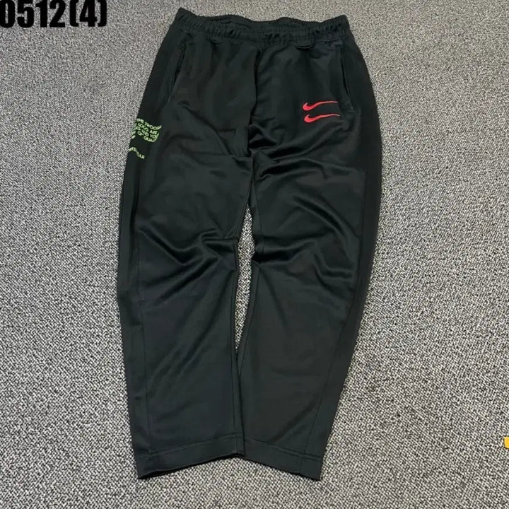 [BUNJANG] Nike Double Swoosh Black Training Pants L / 나이키 더블 스우시 블랙 트레이닝 바지 L | 0512