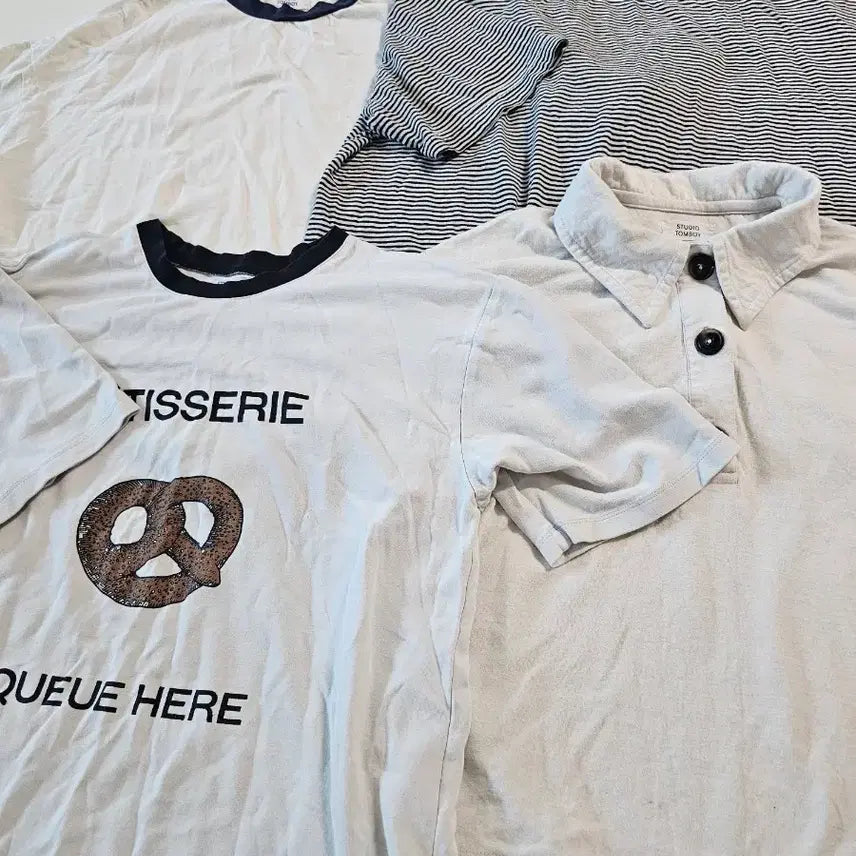 [BUNJANG] Studio Tomboy T-Shirts (4 pcs) / 스튜디오톰보이 티셔츠 4벌