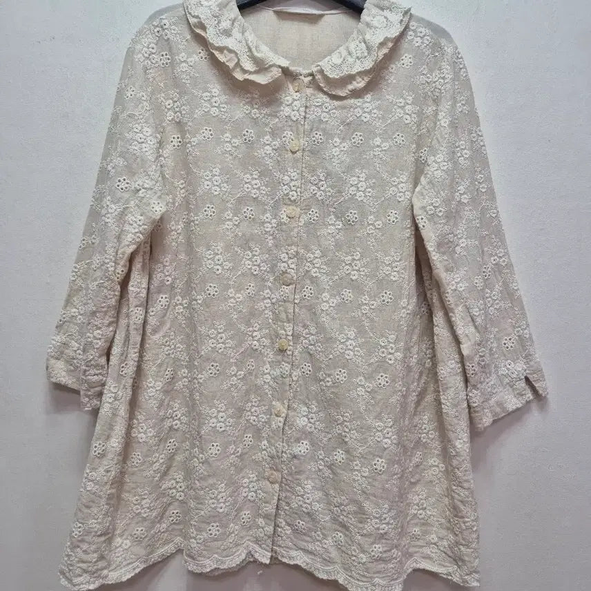 [BUNJANG] Two Story Genie Blouse (Size 55) / 투 스토리 지니 남방(55)