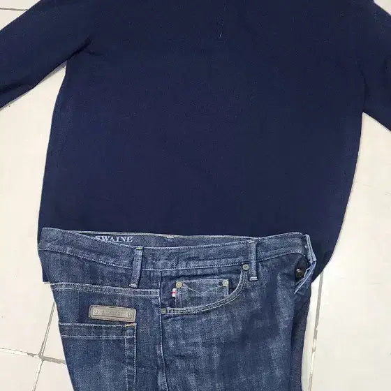 [BUNJANG] Ermenegildo Zegna Half-Zip Knit Navy M / 에르메네질도 제냐 반집업 니트 100