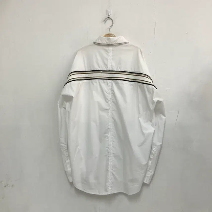 [BUNJANG] SYSTEM White Zipper Detail Shirt / 시스템 화이트 지퍼 포인트 셔츠