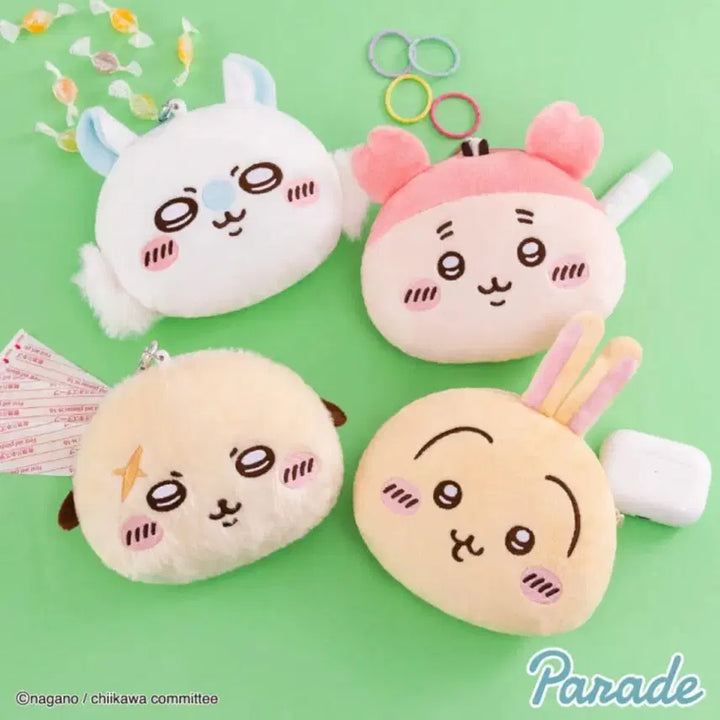 [BUNJANG] Chiikawa Usagi Re-Pass Pouch Plush Doll / 치이카와 우사기 릴패스 파우치 인형